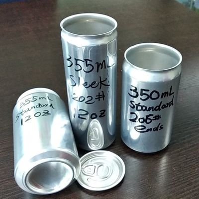 Le double rétrécissement fait sur commande libre du revêtement BPA gaine des boîtes d'Aluminun avec les couvercles 12oz 16oz